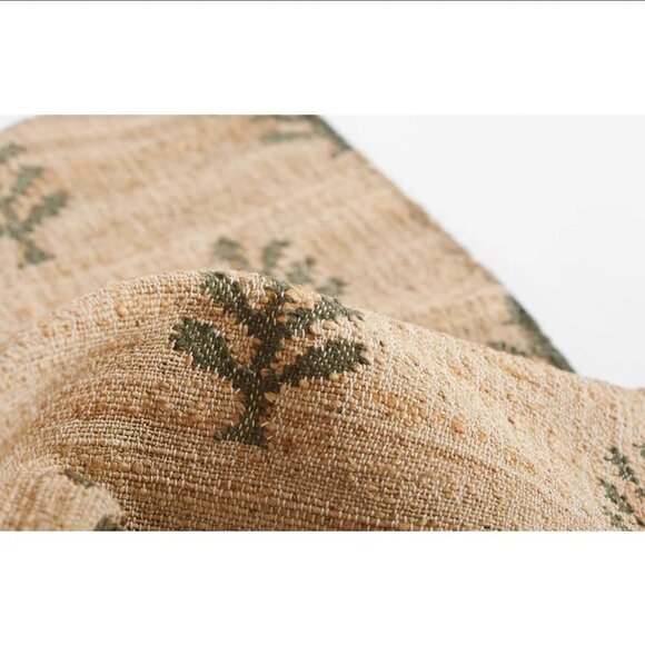 Erin Gates Momeni Orchard Verdure Leaf Hand Woven Jute Wool Runner - Picture 7 of 7